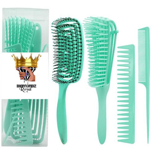 4pc Brush/Comb Set