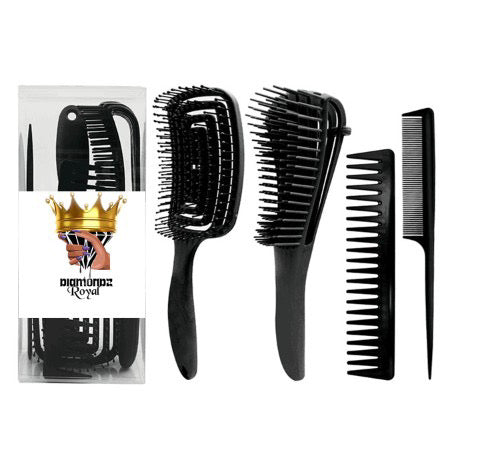 4pc Brush/Comb Set